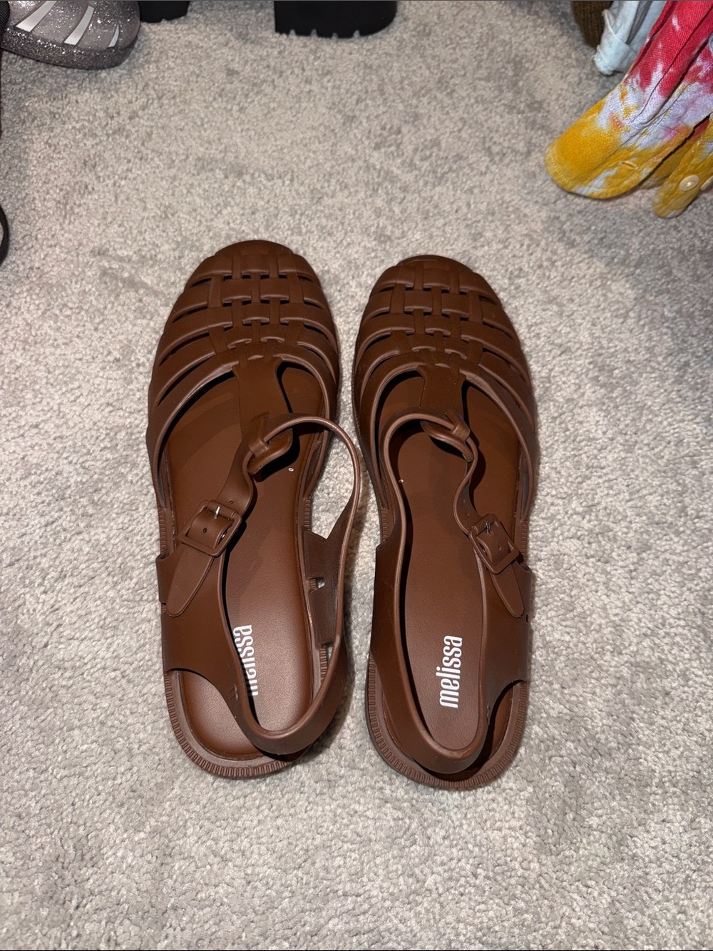 Melissa Brown Jelly Fisherman Sandals possession